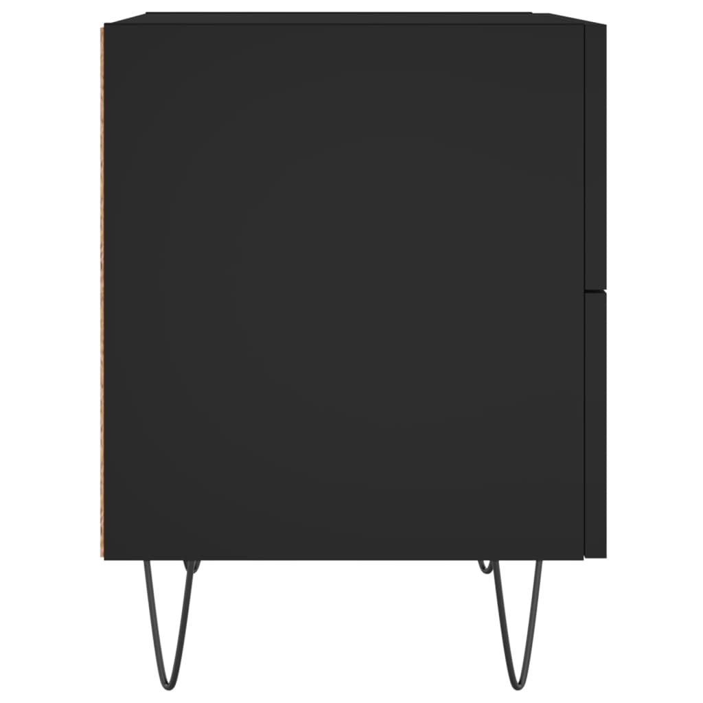 Noptiere, 2 buc., negru, 40x35x47,5 cm, lemn compozit GartenMobel Dekor