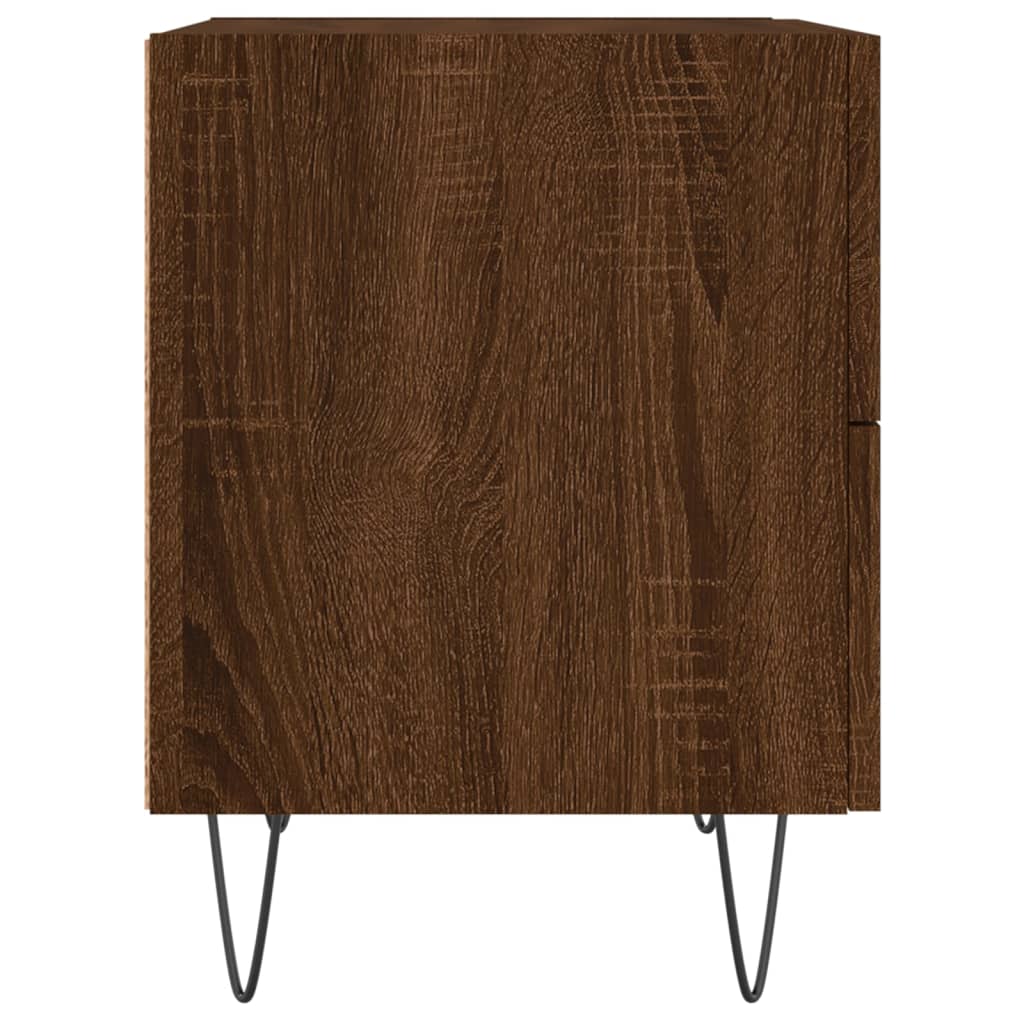 Noptiere, 2 buc., stejar maro, 40x35x47,5 cm, lemn compozit GartenMobel Dekor