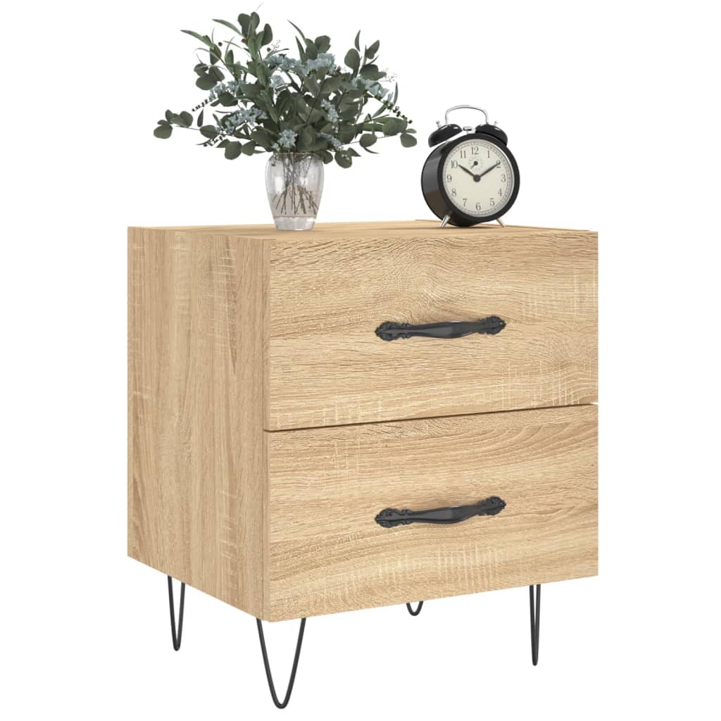 Noptiere, 2 buc., stejar sonoma, 40x35x47,5 cm, lemn compozit GartenMobel Dekor