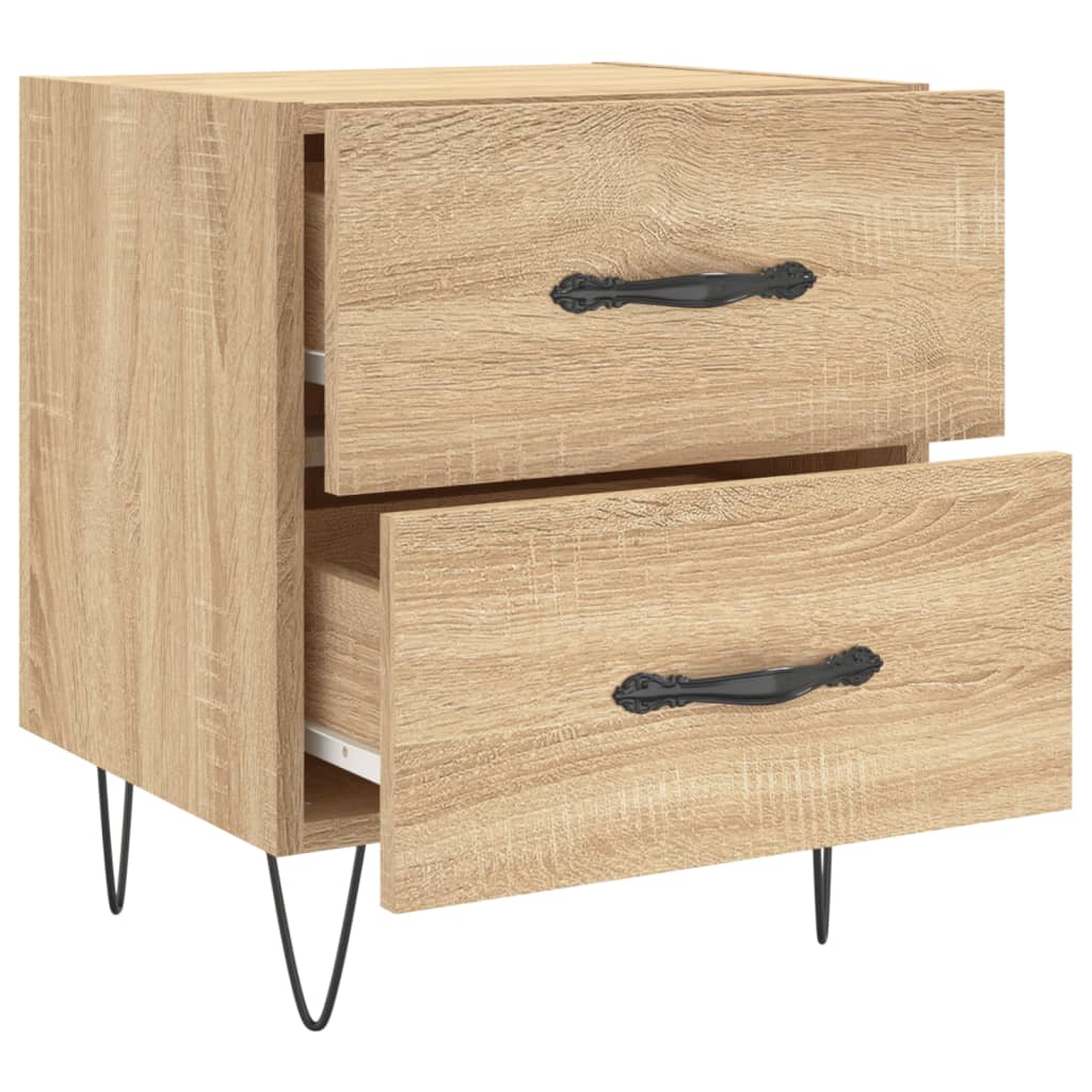 Noptiere, 2 buc., stejar sonoma, 40x35x47,5 cm, lemn compozit GartenMobel Dekor