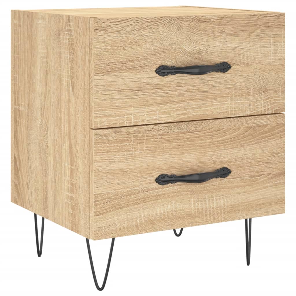Noptiere, 2 buc., stejar sonoma, 40x35x47,5 cm, lemn compozit GartenMobel Dekor