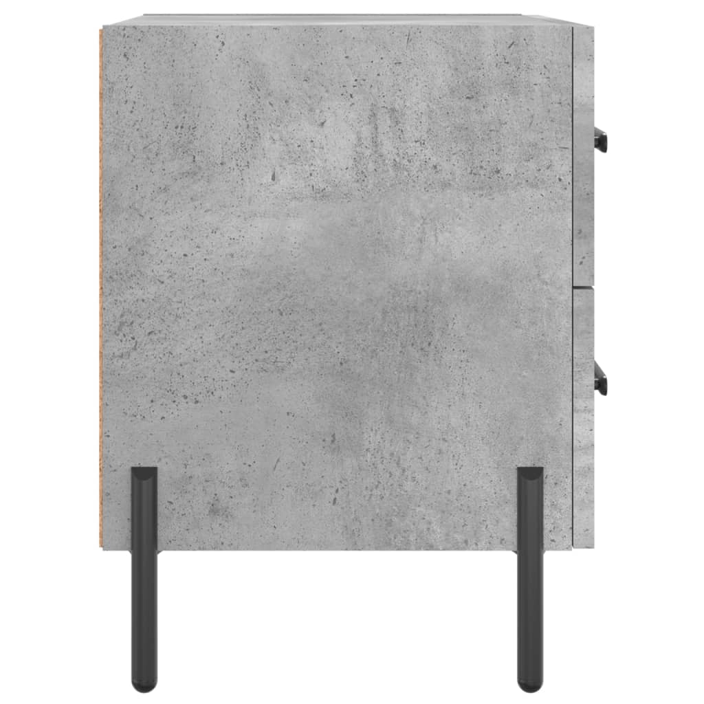 Noptiere, 2 buc., gri beton, 40x35x47,5 cm, lemn compozit GartenMobel Dekor