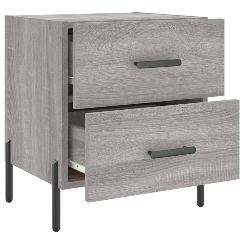 Noptiere, 2 buc., gri sonoma, 40x35x47,5 cm, lemn compozit GartenMobel Dekor