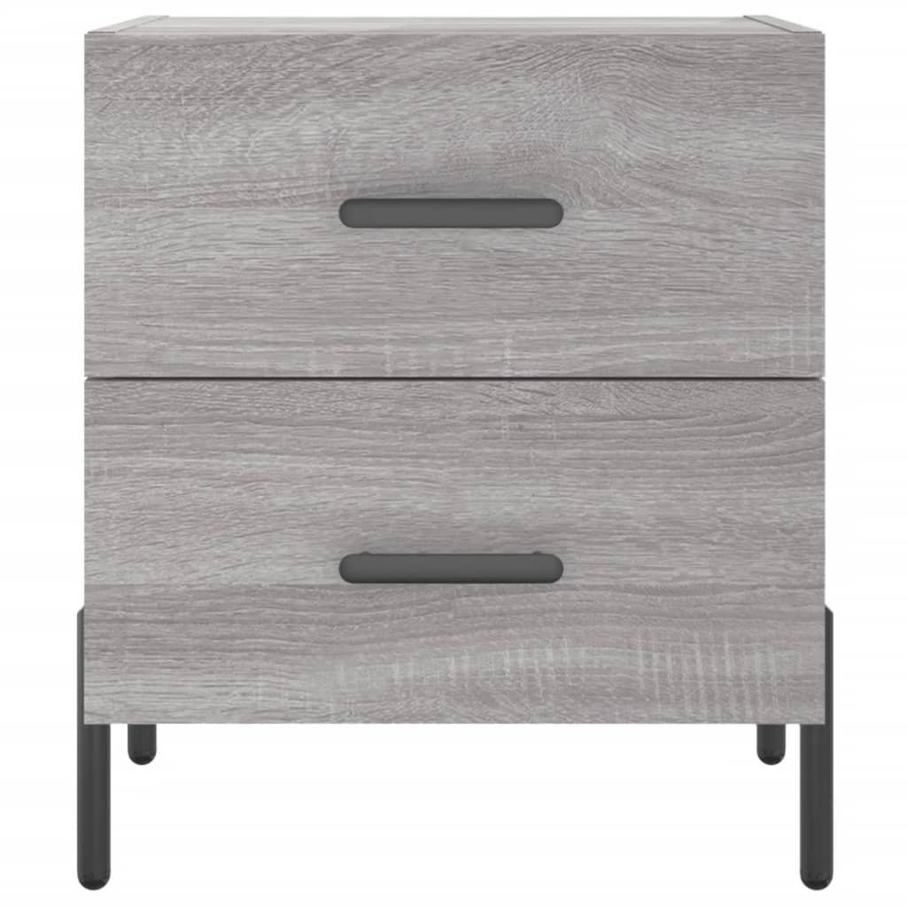 Noptiere, 2 buc., gri sonoma, 40x35x47,5 cm, lemn compozit GartenMobel Dekor