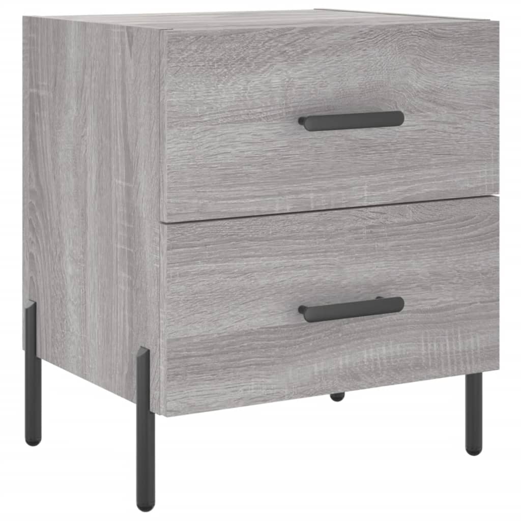 Noptiere, 2 buc., gri sonoma, 40x35x47,5 cm, lemn compozit GartenMobel Dekor
