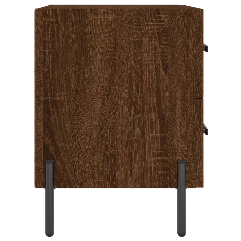 Noptiere, 2 buc., stejar maro, 40x35x47,5 cm, lemn compozit GartenMobel Dekor