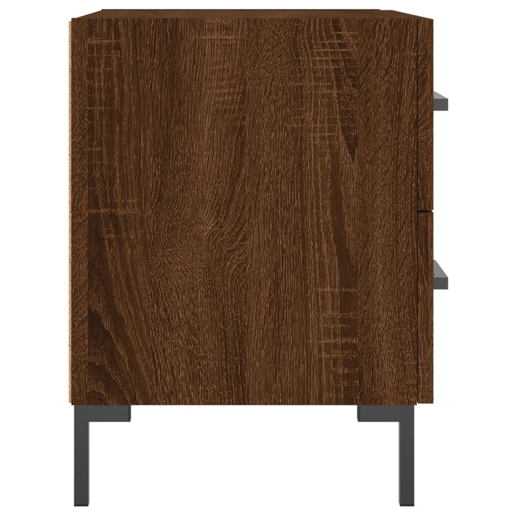 Noptiere, 2 buc., stejar maro, 40x35x47,5 cm, lemn compozit GartenMobel Dekor