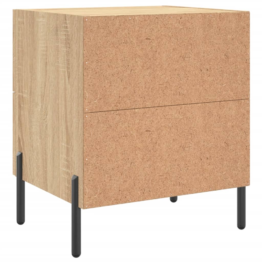 Noptiere, 2 buc., stejar sonoma, 40x35x47,5 cm, lemn compozit GartenMobel Dekor