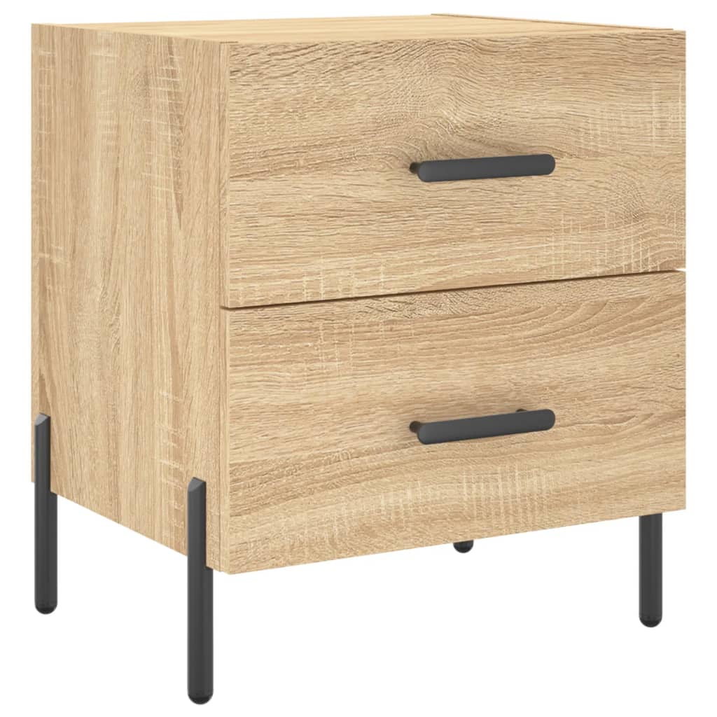 Noptiere, 2 buc., stejar sonoma, 40x35x47,5 cm, lemn compozit GartenMobel Dekor