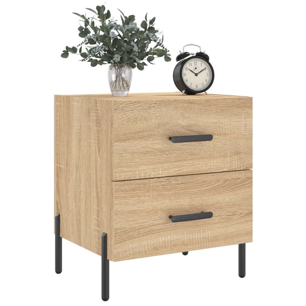 Noptiere, 2 buc., stejar sonoma, 40x35x47,5 cm, lemn compozit GartenMobel Dekor