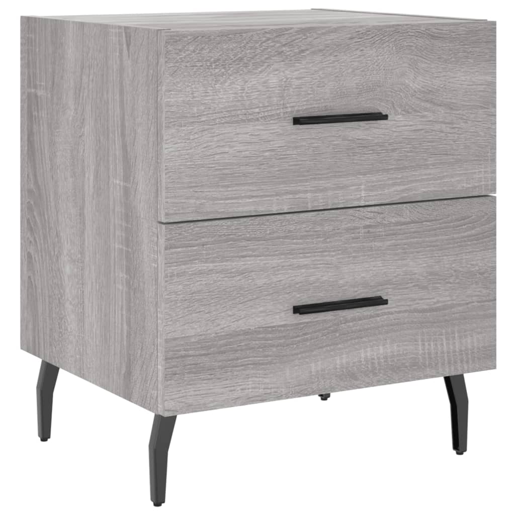 Noptiere, 2 buc., gri sonoma, 40x35x47,5 cm, lemn compozit GartenMobel Dekor