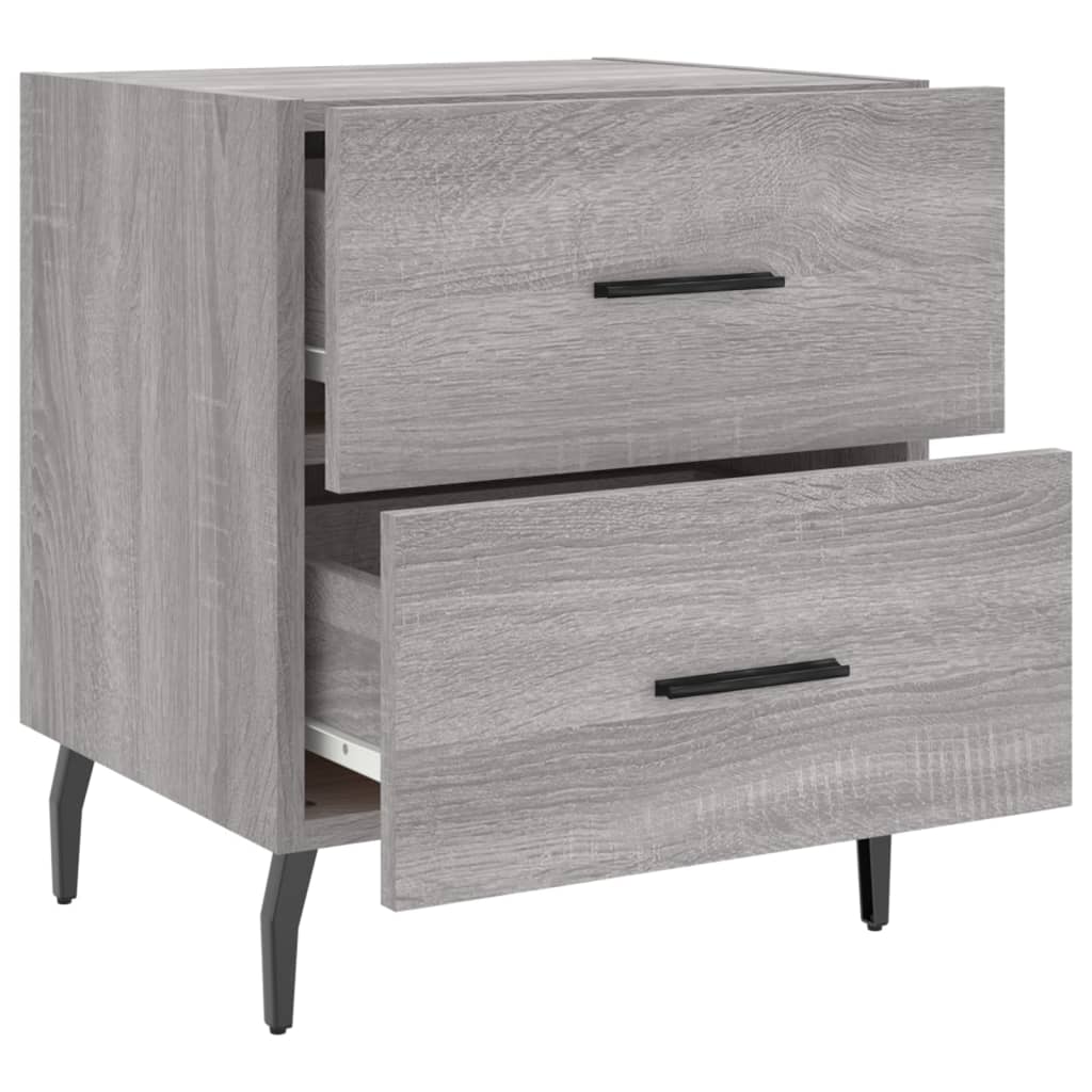 Noptiere, 2 buc., gri sonoma, 40x35x47,5 cm, lemn compozit GartenMobel Dekor
