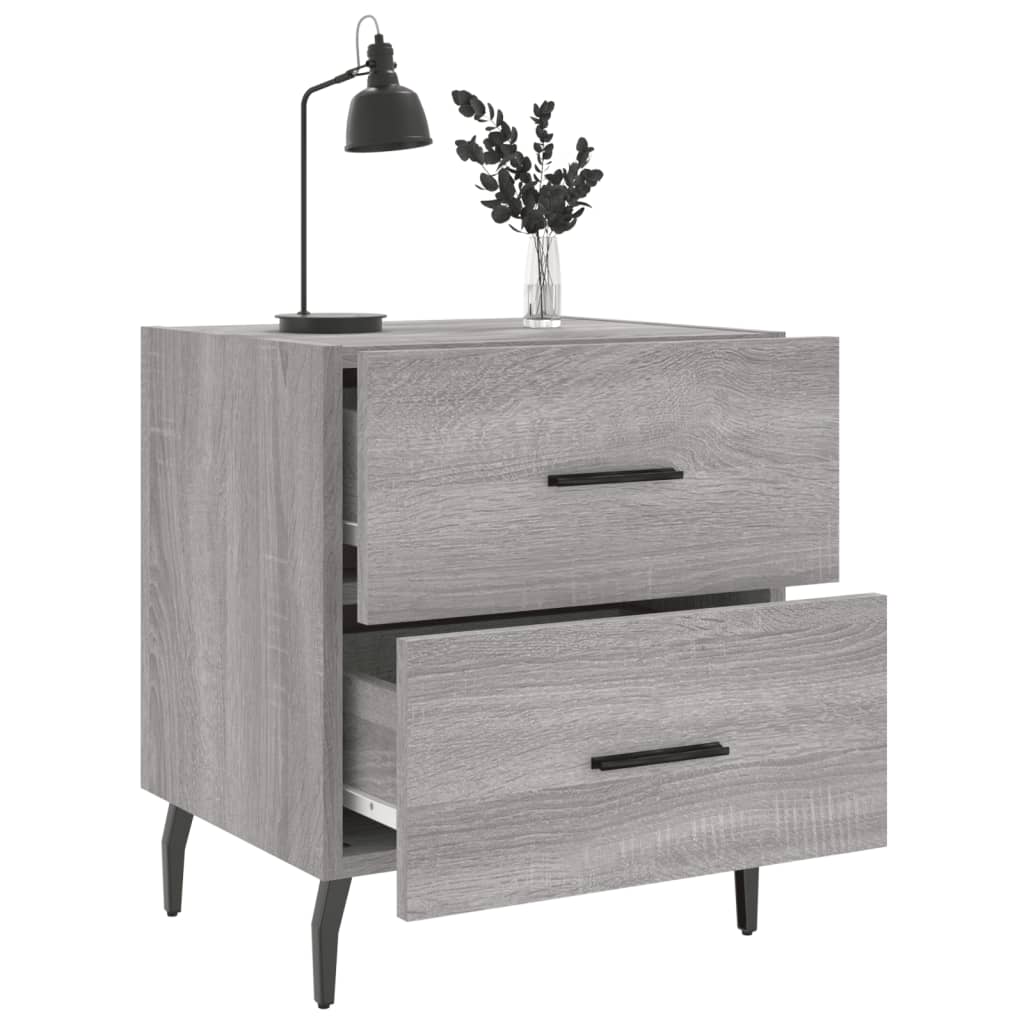 Noptiere, 2 buc., gri sonoma, 40x35x47,5 cm, lemn compozit GartenMobel Dekor