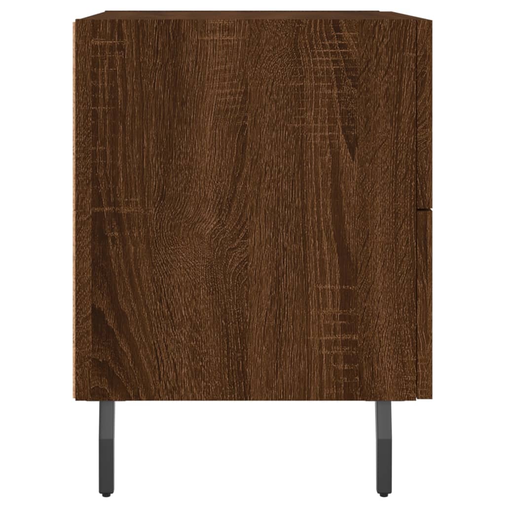 Noptiere, 2 buc., stejar maro, 40x35x47,5 cm, lemn compozit GartenMobel Dekor