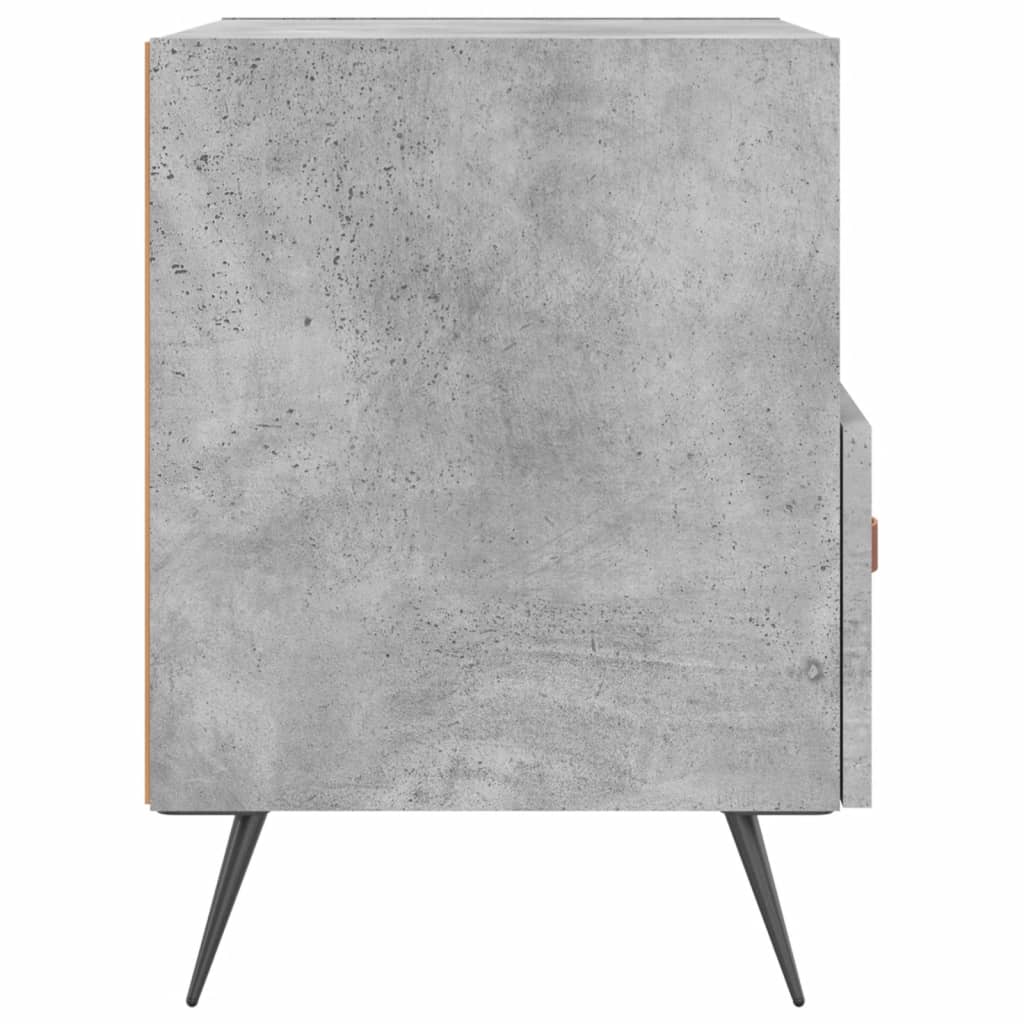 Noptiere, 2 buc., gri beton, 40x35x47,5 cm, lemn compozit GartenMobel Dekor