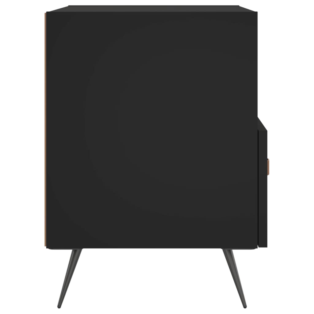 Noptiere, 2 buc., negru, 40x35x47,5 cm, lemn compozit GartenMobel Dekor