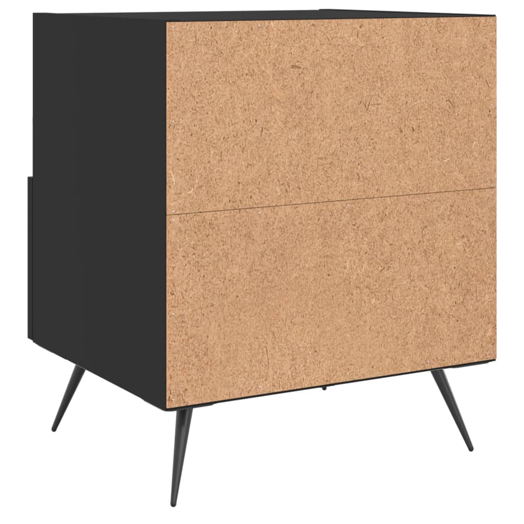Noptiere, 2 buc., negru, 40x35x47,5 cm, lemn compozit GartenMobel Dekor