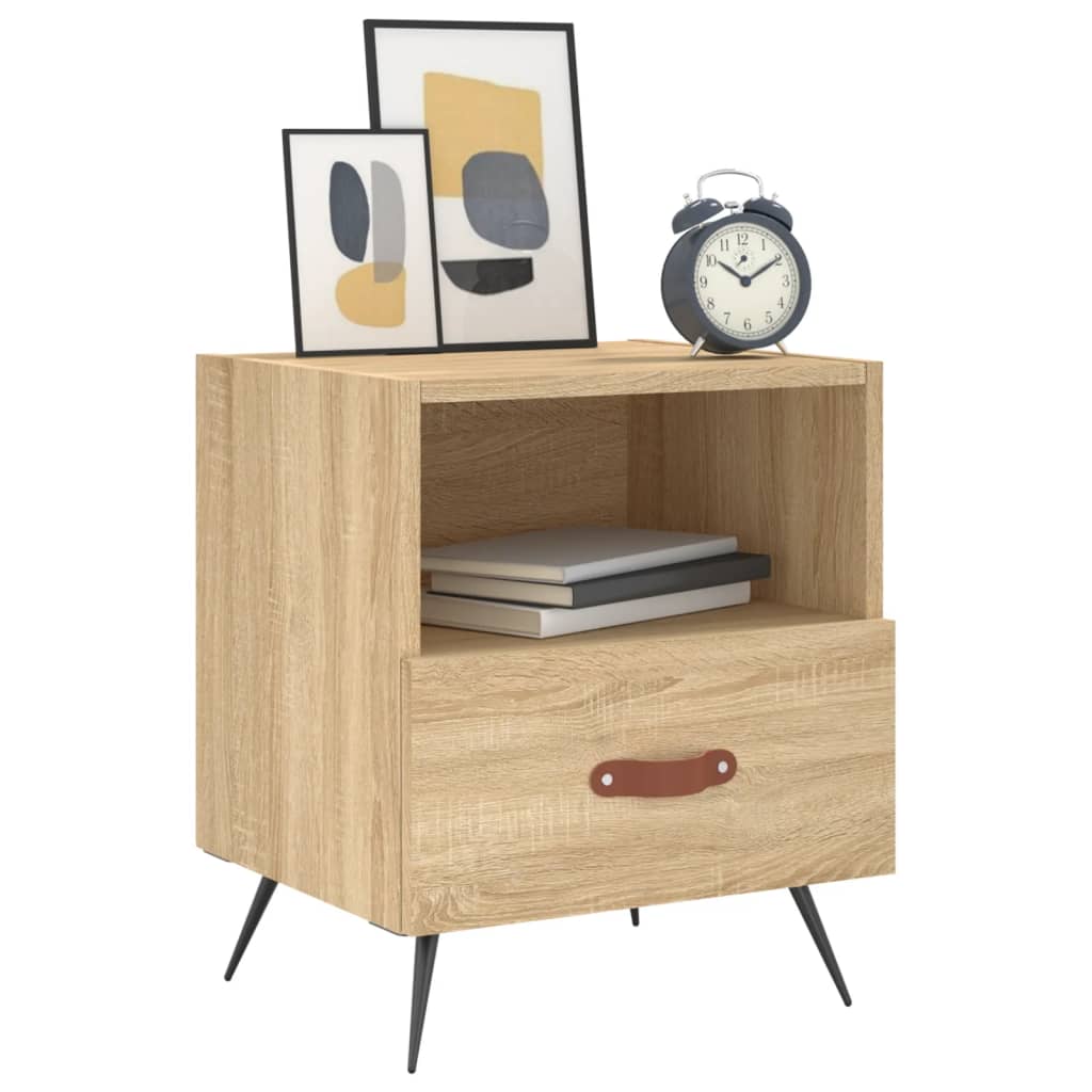 Noptiere, 2 buc., stejar sonoma, 40x35x47,5 cm, lemn compozit GartenMobel Dekor