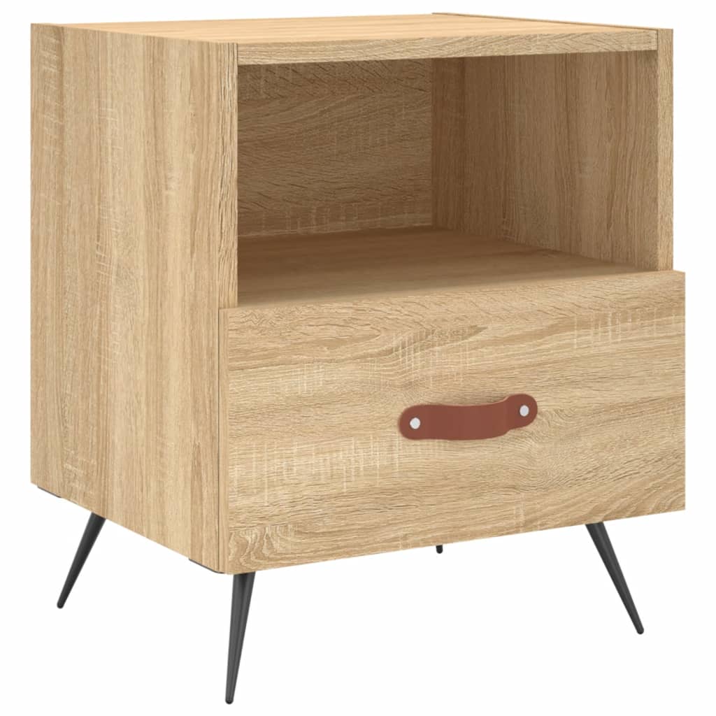 Noptiere, 2 buc., stejar sonoma, 40x35x47,5 cm, lemn compozit GartenMobel Dekor