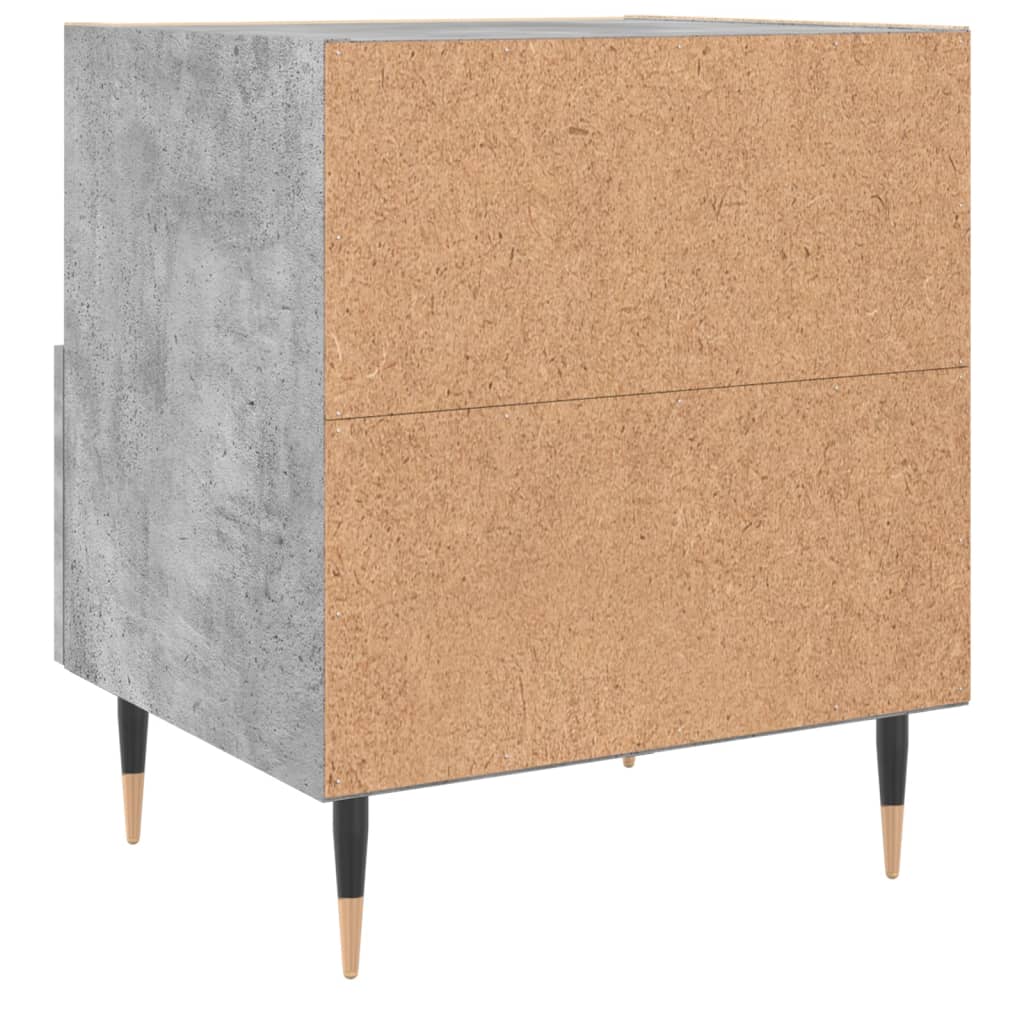 Noptiere, 2 buc., gri beton, 40x35x47,5 cm, lemn compozit GartenMobel Dekor