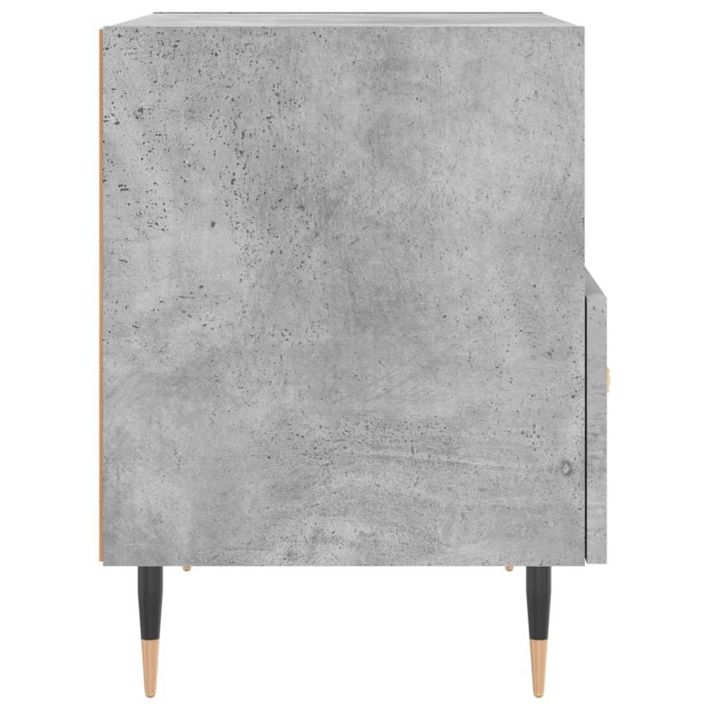 Noptiere, 2 buc., gri beton, 40x35x47,5 cm, lemn compozit GartenMobel Dekor