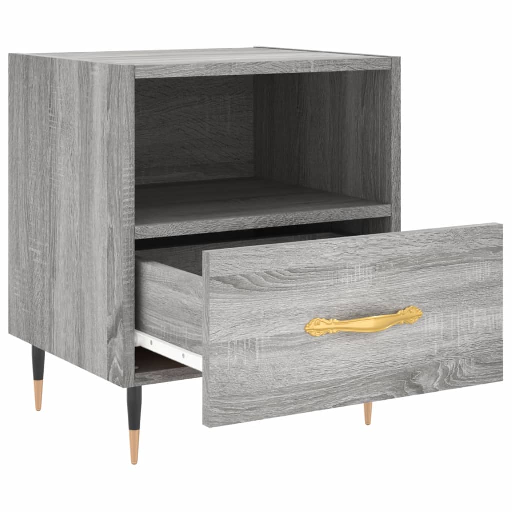 Noptiere, 2 buc., gri sonoma, 40x35x47,5 cm, lemn compozit GartenMobel Dekor