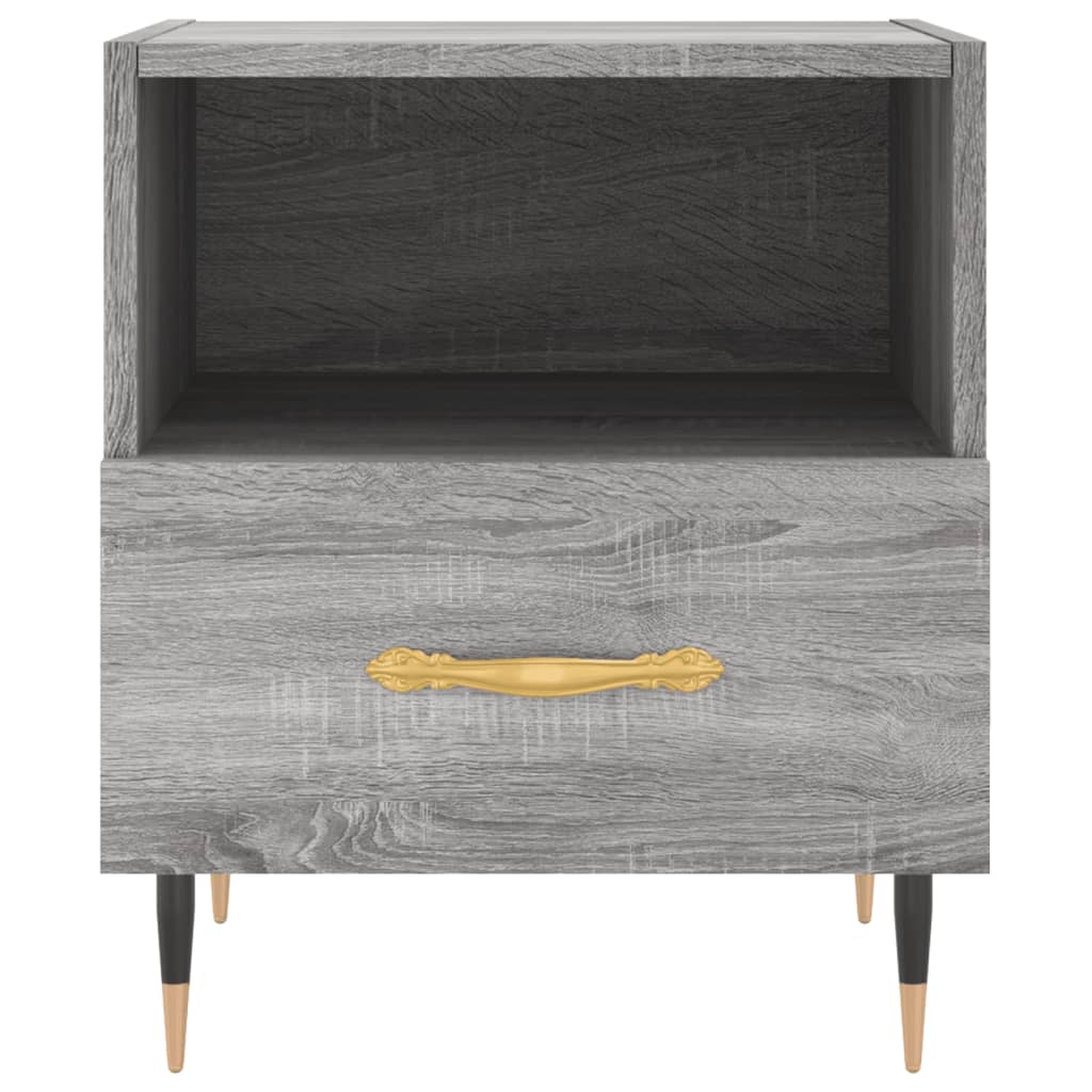 Noptiere, 2 buc., gri sonoma, 40x35x47,5 cm, lemn compozit GartenMobel Dekor
