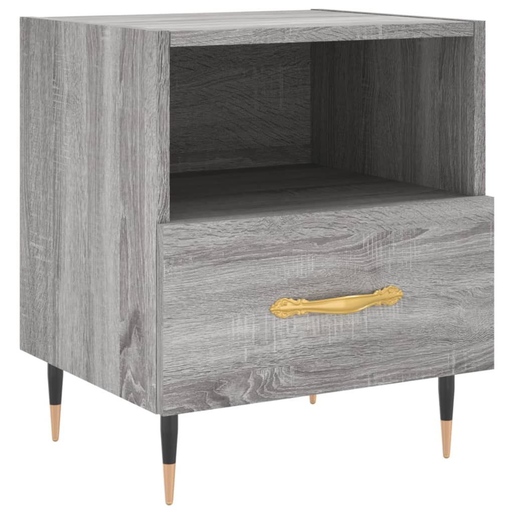 Noptiere, 2 buc., gri sonoma, 40x35x47,5 cm, lemn compozit GartenMobel Dekor