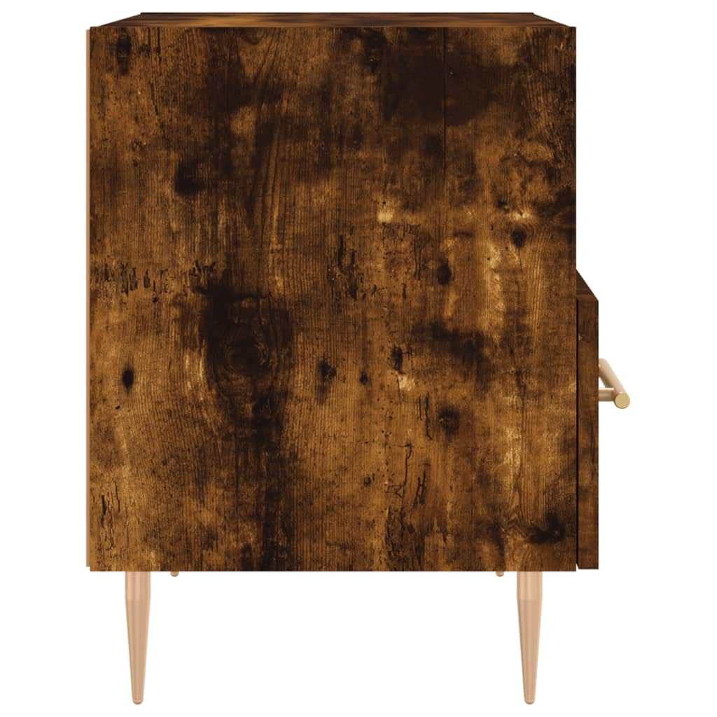 Noptiere, 2 buc., stejar fumuriu, 40x35x47,5 cm, lemn compozit GartenMobel Dekor