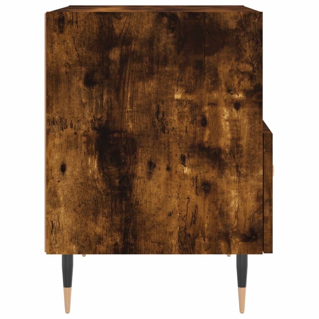 Noptiere, 2 buc., stejar fumuriu, 40x35x47,5 cm, lemn compozit GartenMobel Dekor