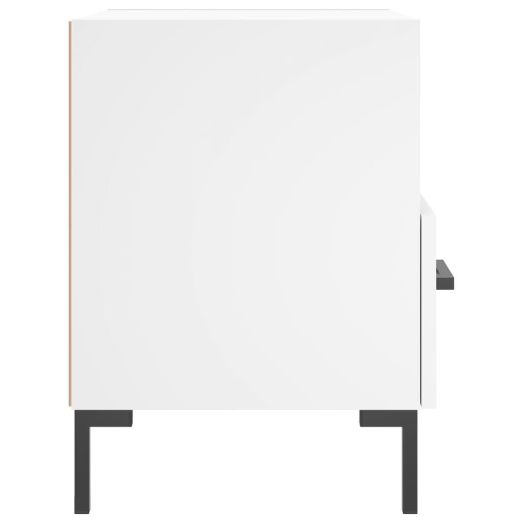 Noptiere, 2 buc., alb, 40x35x47,5 cm, lemn compozit GartenMobel Dekor