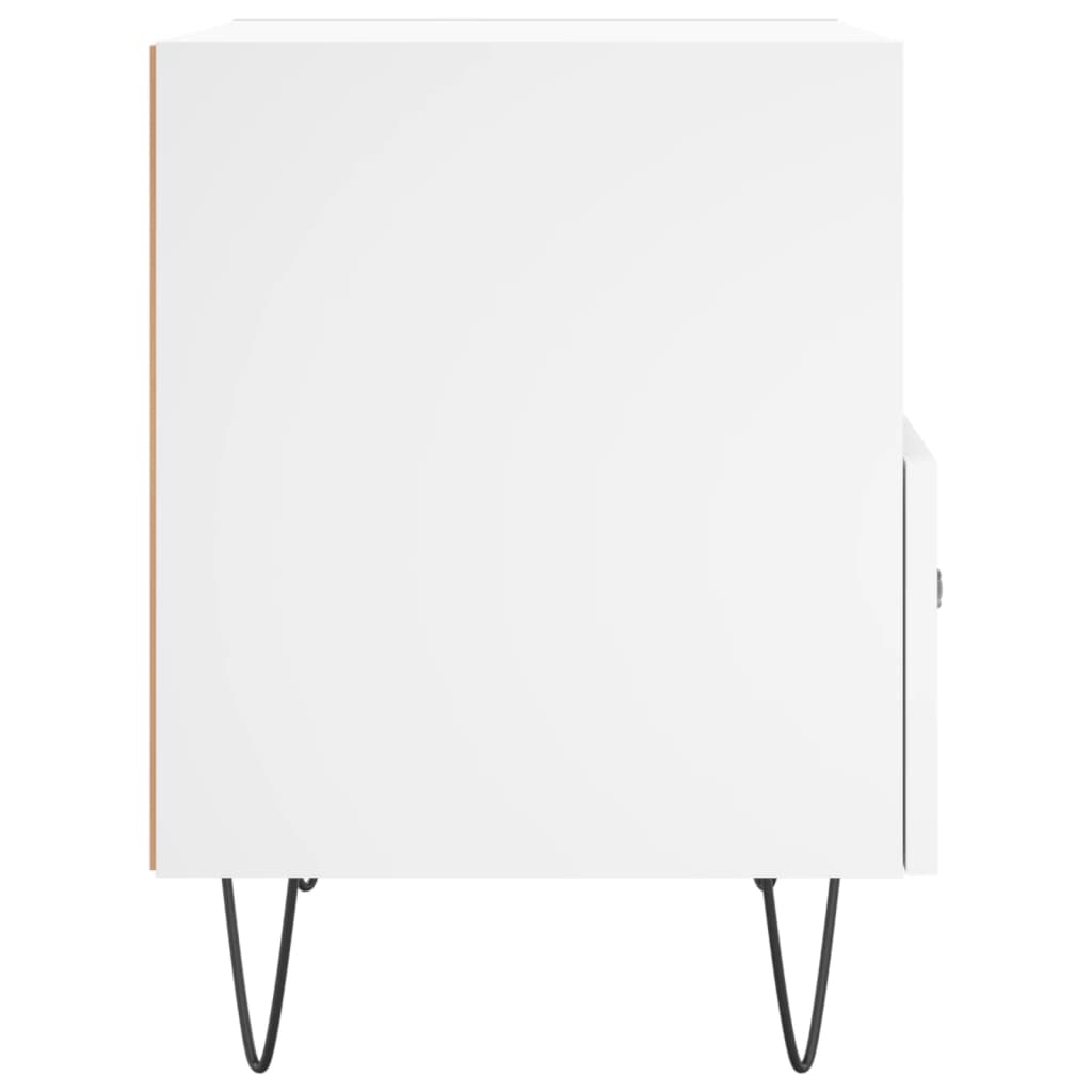 Noptiere, 2 buc., alb, 40x35x47,5 cm, lemn compozit GartenMobel Dekor