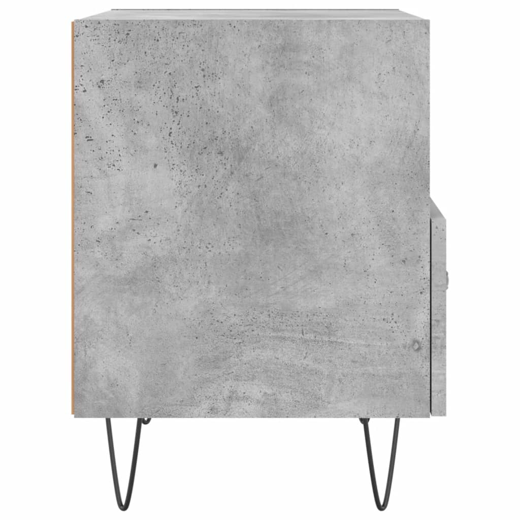 Noptiere, 2 buc., gri beton, 40x35x47,5 cm, lemn compozit GartenMobel Dekor