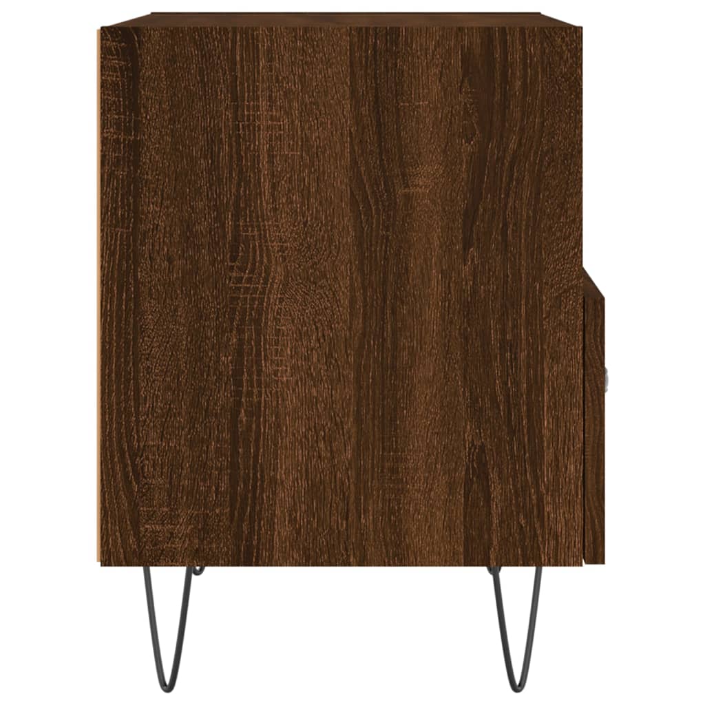 Noptiere, 2 buc., stejar maro, 40x35x47,5 cm, lemn compozit GartenMobel Dekor