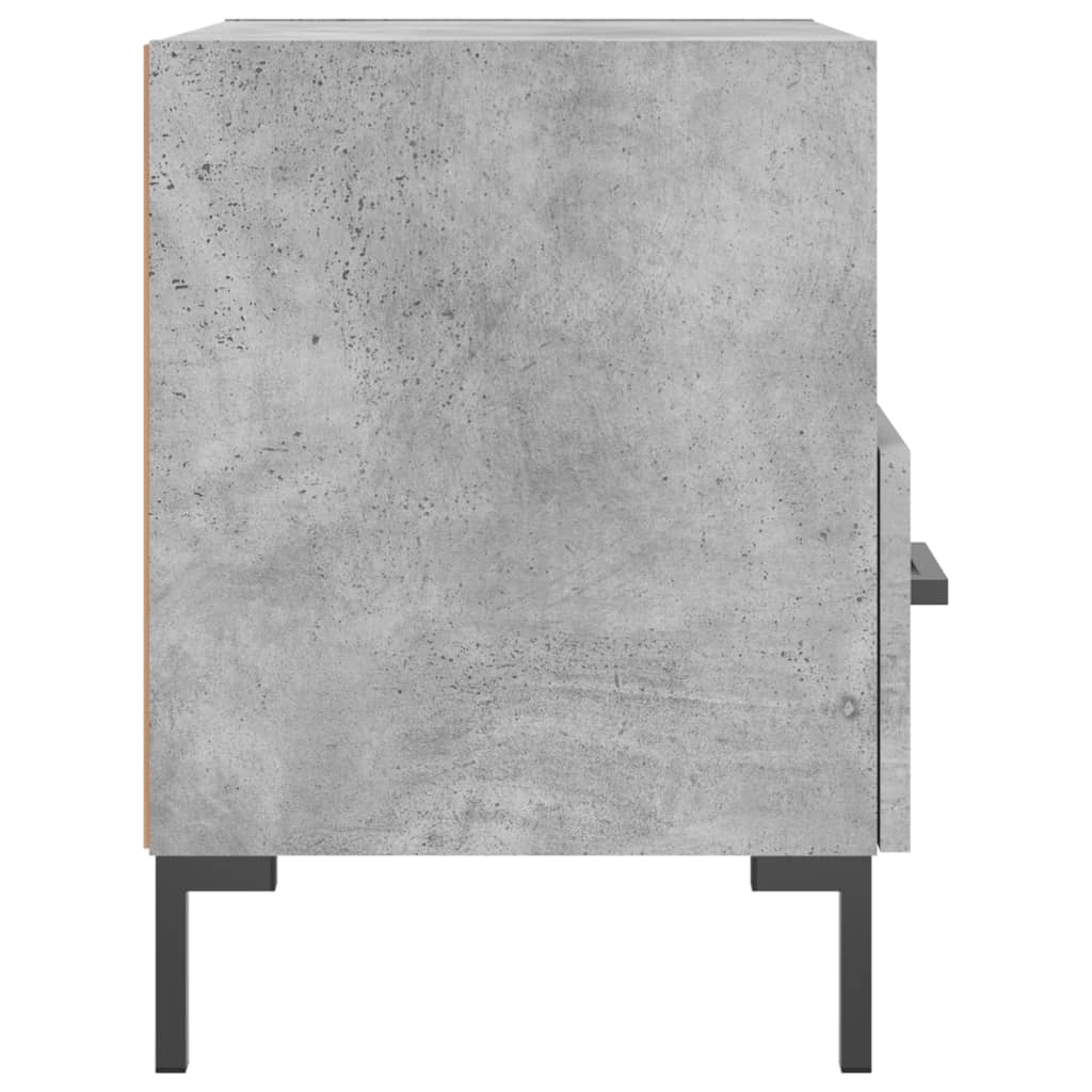 Noptiere, 2 buc., gri beton, 40x35x47,5 cm, lemn compozit GartenMobel Dekor