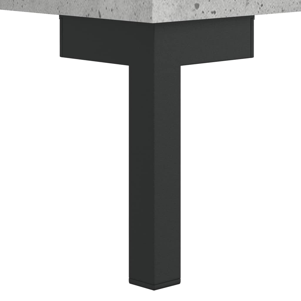 Noptiere, 2 buc., gri beton, 40x35x47,5 cm, lemn compozit GartenMobel Dekor