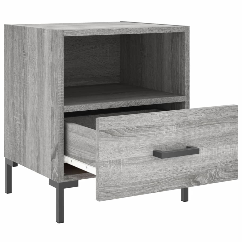 Noptiere, 2 buc., gri sonoma, 40x35x47,5 cm, lemn compozit GartenMobel Dekor