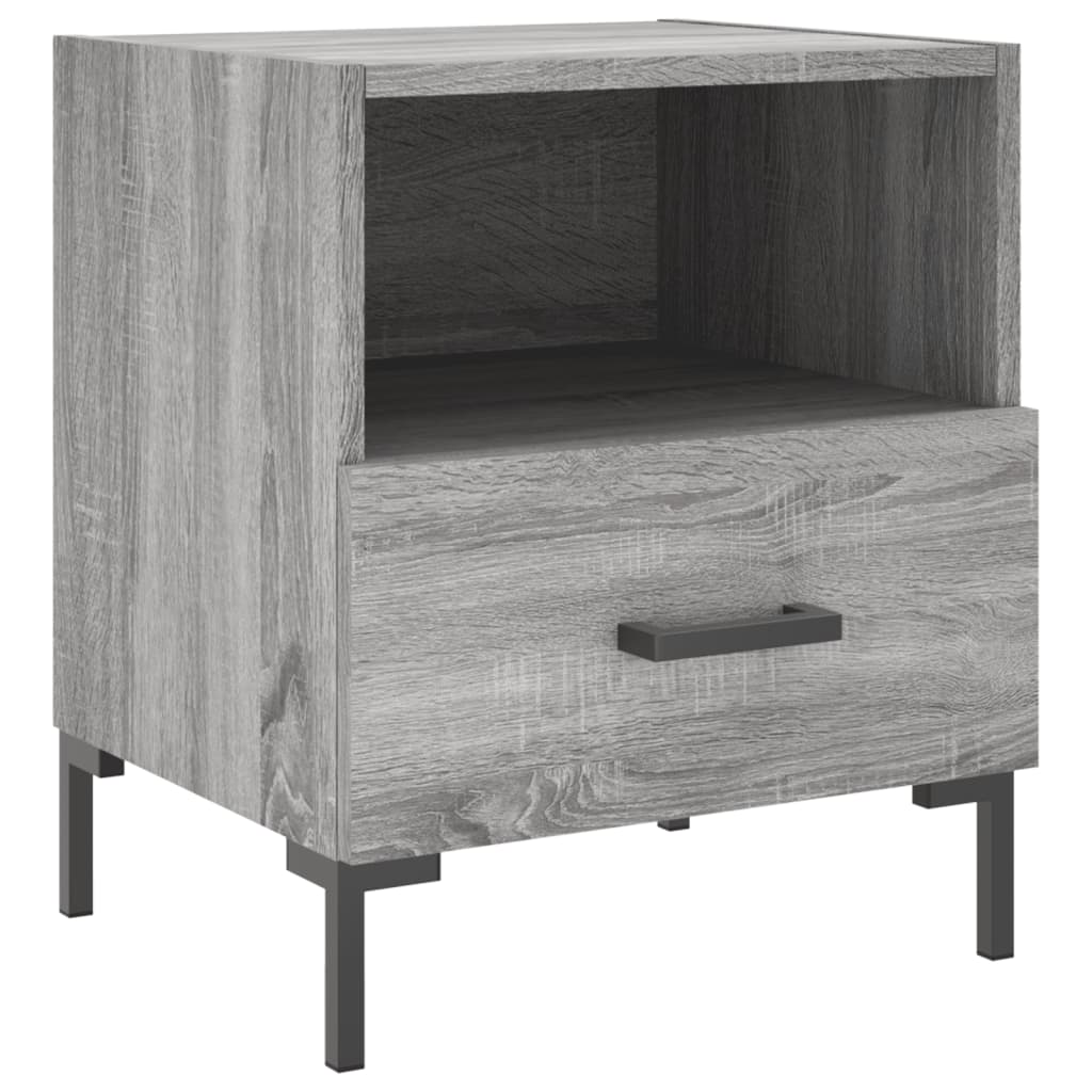 Noptiere, 2 buc., gri sonoma, 40x35x47,5 cm, lemn compozit GartenMobel Dekor