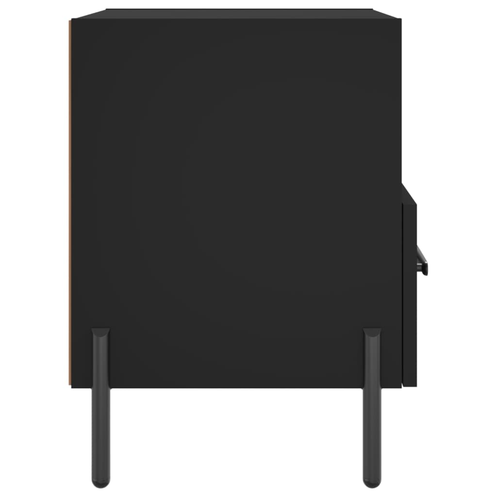 Noptiere, 2 buc., negru, 40x35x47,5 cm, lemn compozit GartenMobel Dekor
