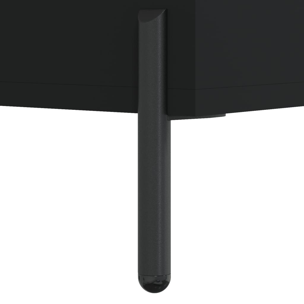 Noptiere, 2 buc., negru, 40x35x47,5 cm, lemn compozit GartenMobel Dekor