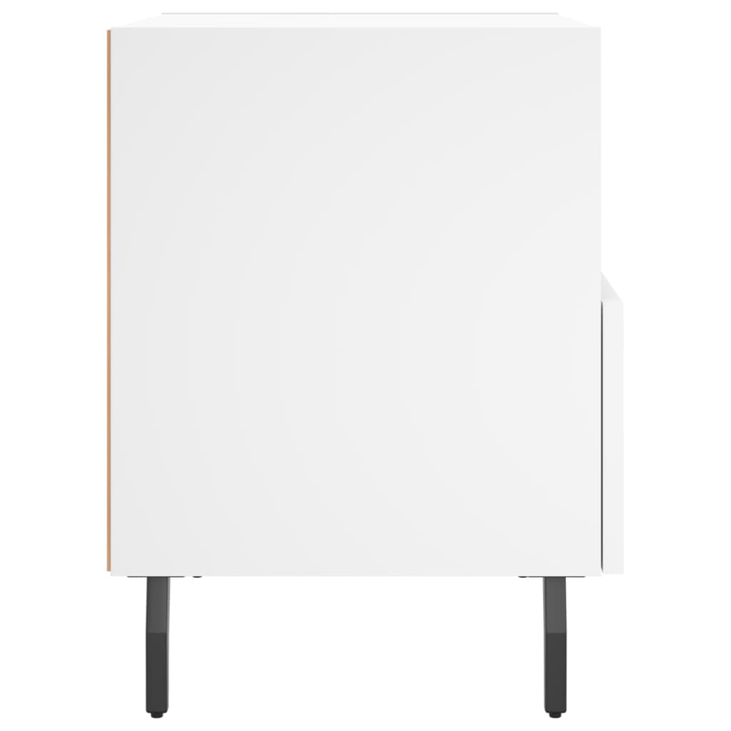 Noptiere, 2 buc., alb, 40x35x47,5 cm, lemn compozit GartenMobel Dekor