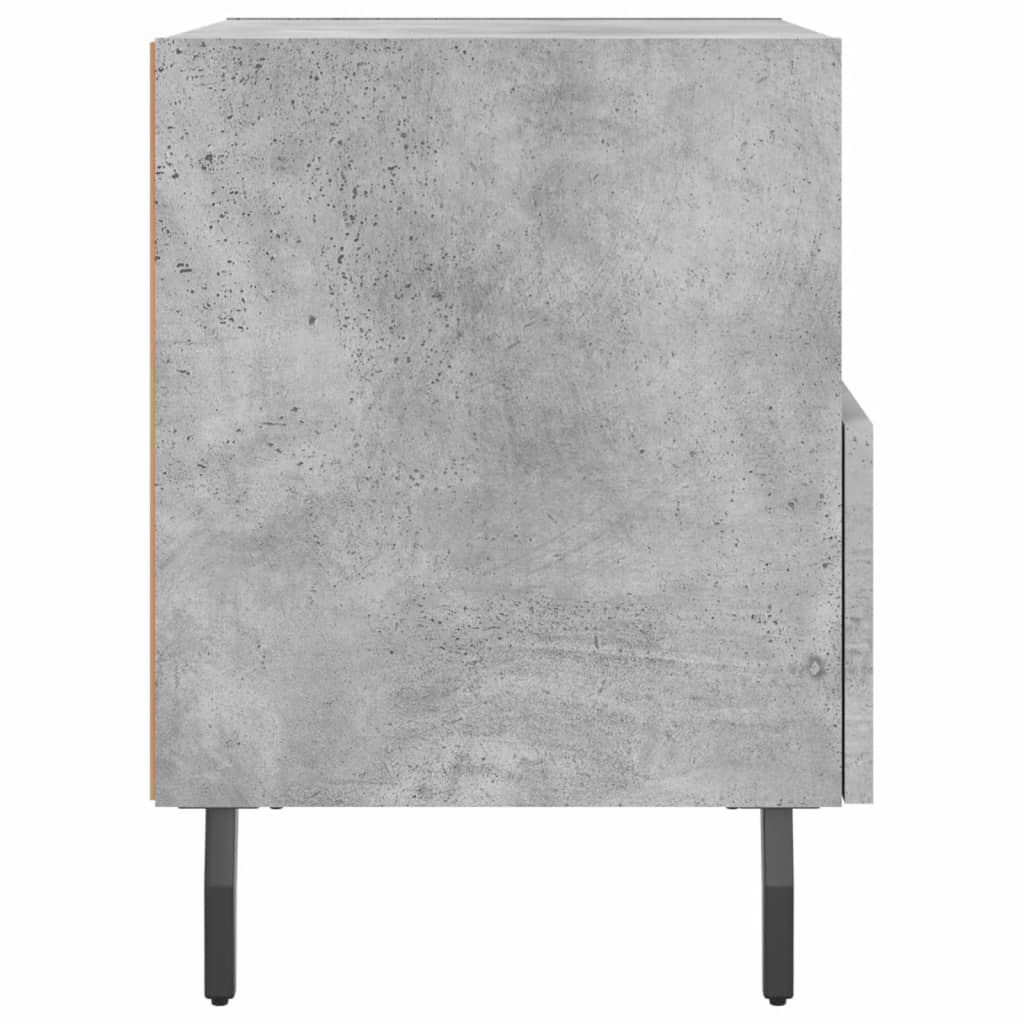 Noptiere, 2 buc., gri beton, 40x35x47,5 cm, lemn compozit GartenMobel Dekor