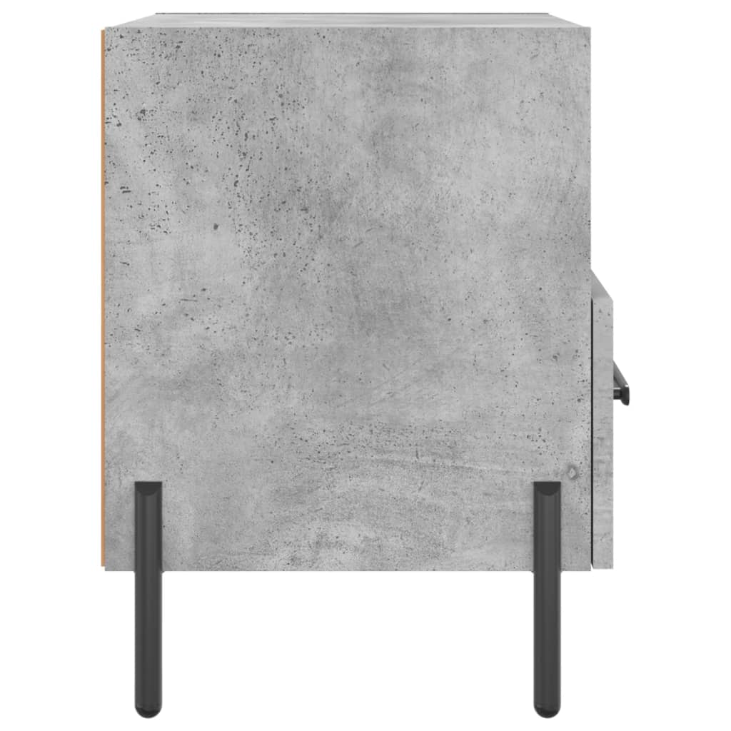 Noptiere, 2 buc., gri beton, 40x35x47,5 cm, lemn compozit GartenMobel Dekor