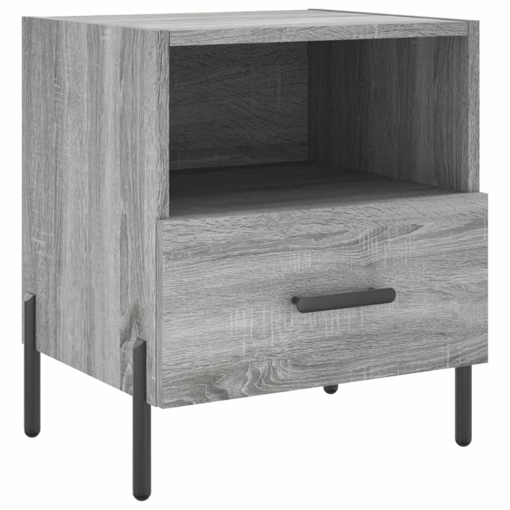 Noptiere, 2 buc., gri sonoma, 40x35x47,5 cm, lemn compozit GartenMobel Dekor