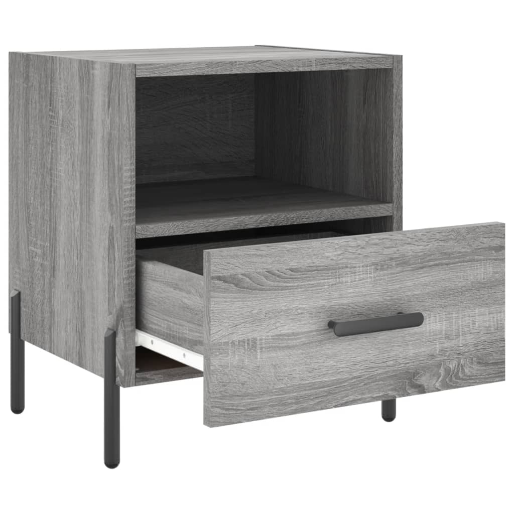 Noptiere, 2 buc., gri sonoma, 40x35x47,5 cm, lemn compozit GartenMobel Dekor