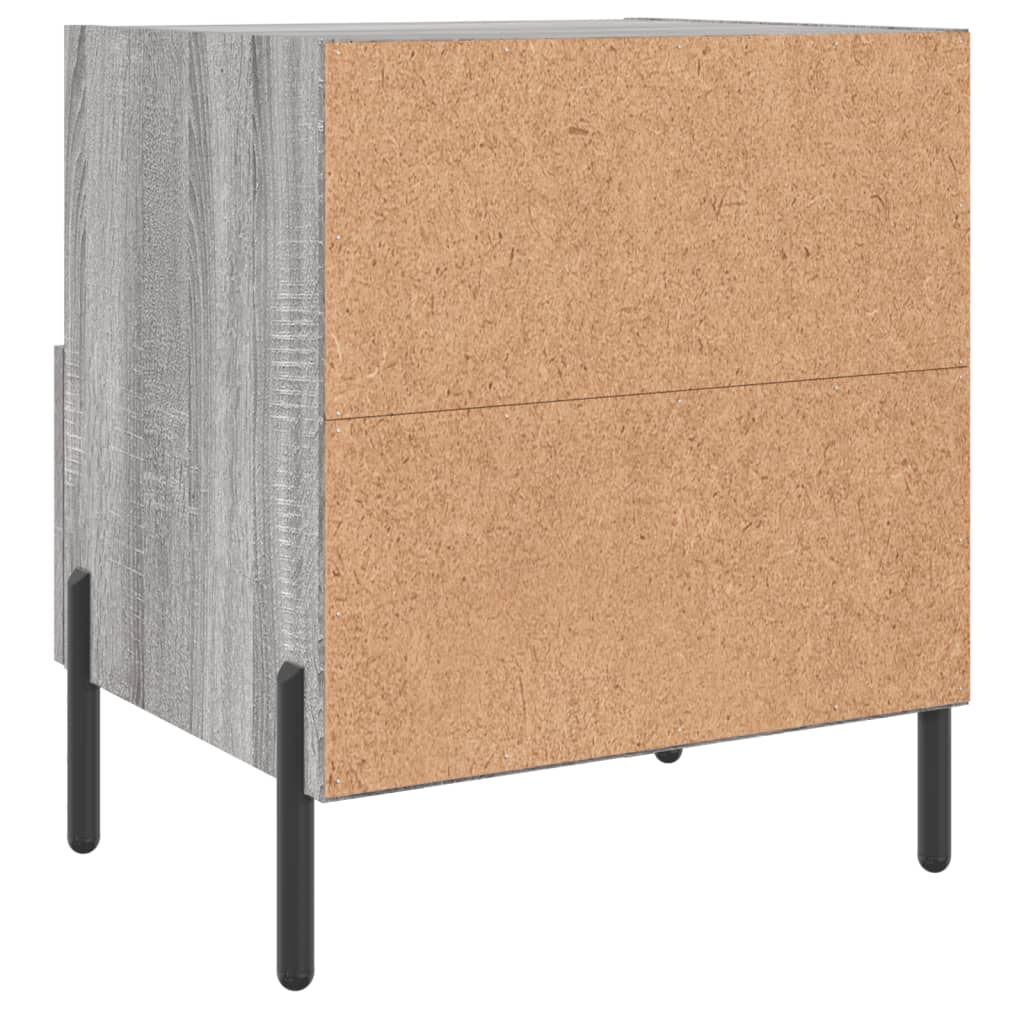 Noptiere, 2 buc., gri sonoma, 40x35x47,5 cm, lemn compozit GartenMobel Dekor