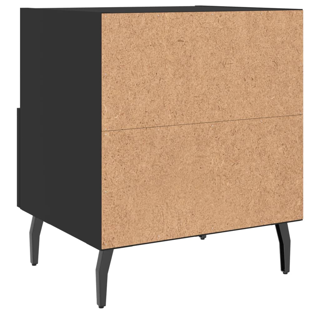 Noptiere, 2 buc., negru, 40x35x47,5 cm, lemn compozit GartenMobel Dekor