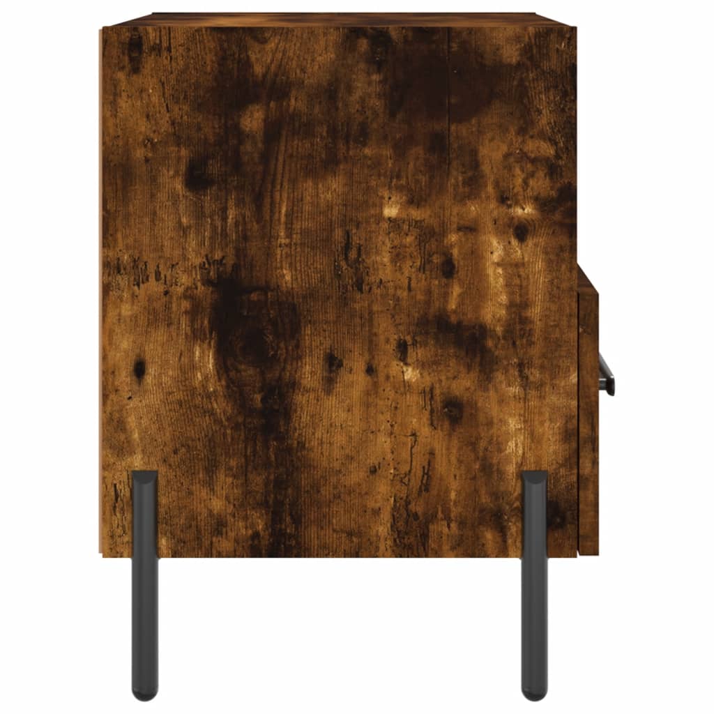 Noptiere, 2 buc., stejar fumuriu, 40x35x47,5 cm, lemn compozit GartenMobel Dekor