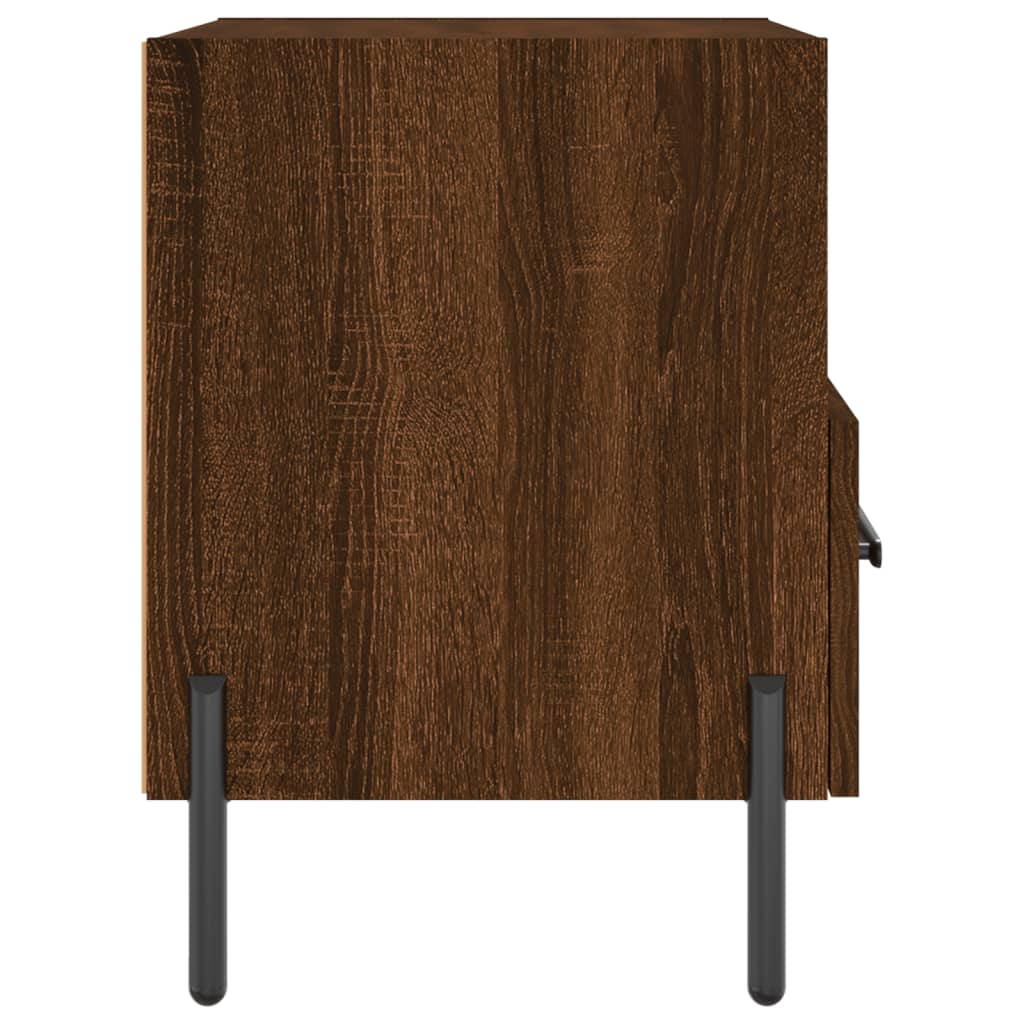 Noptiere, 2 buc., stejar maro, 40x35x47,5 cm, lemn compozit GartenMobel Dekor