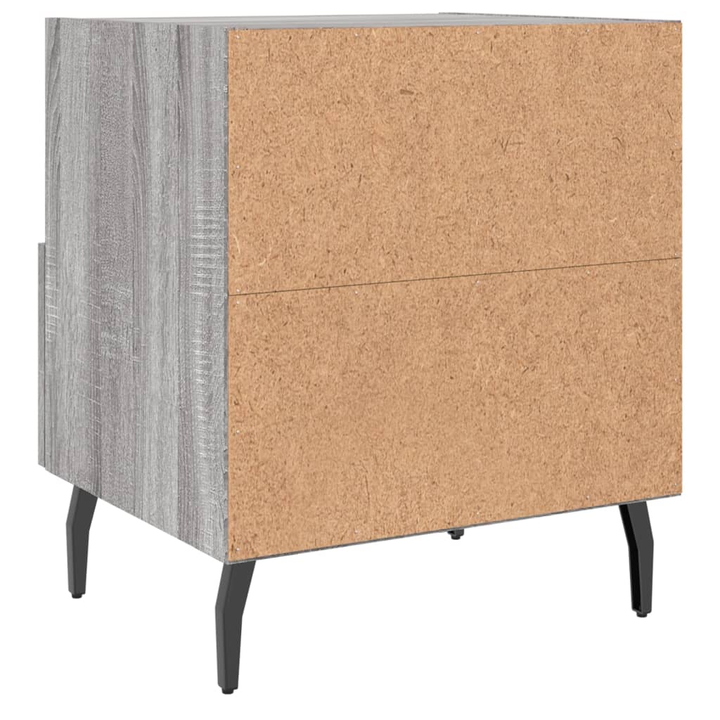 Noptiere, 2 buc., gri sonoma, 40x35x47,5 cm, lemn compozit GartenMobel Dekor